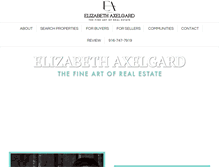Tablet Screenshot of elizabethaxelgard.com
